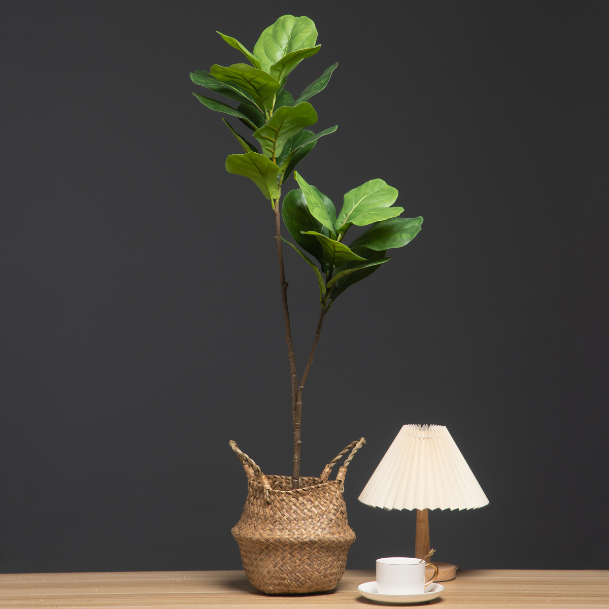 Rubber Plant Ficus - 103 cm/132 cm Künstlicher Ficus-Baumzweig, große
