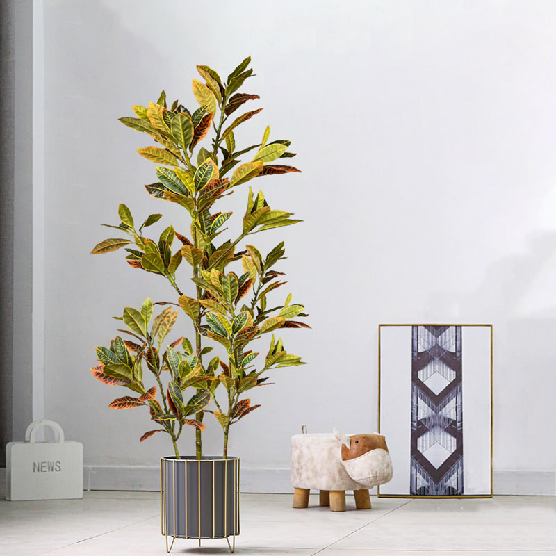 Rubber Plant Ficus - 120 cm großer gefälschter Ficus-Baum, künstliche