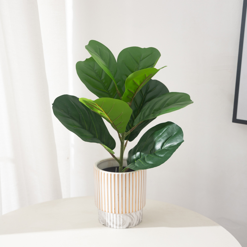 38 cm 9 Gabeln Künstliche Ficu – Rubber Plant Ficus Bewertung und Preis