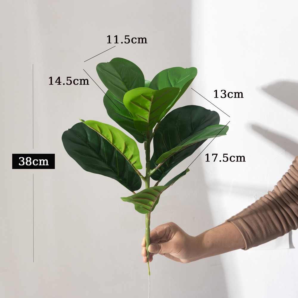 38 cm 9 Gabeln Künstliche Ficu – Rubber Plant Ficus Bewertung und Preis
