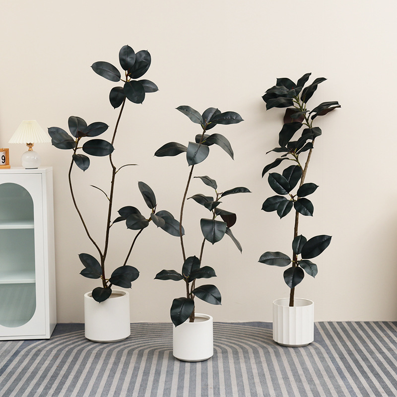 Künstliche Kunststoff-Topfpfla – Rubber Plant Ficus Bewertung und Preis
