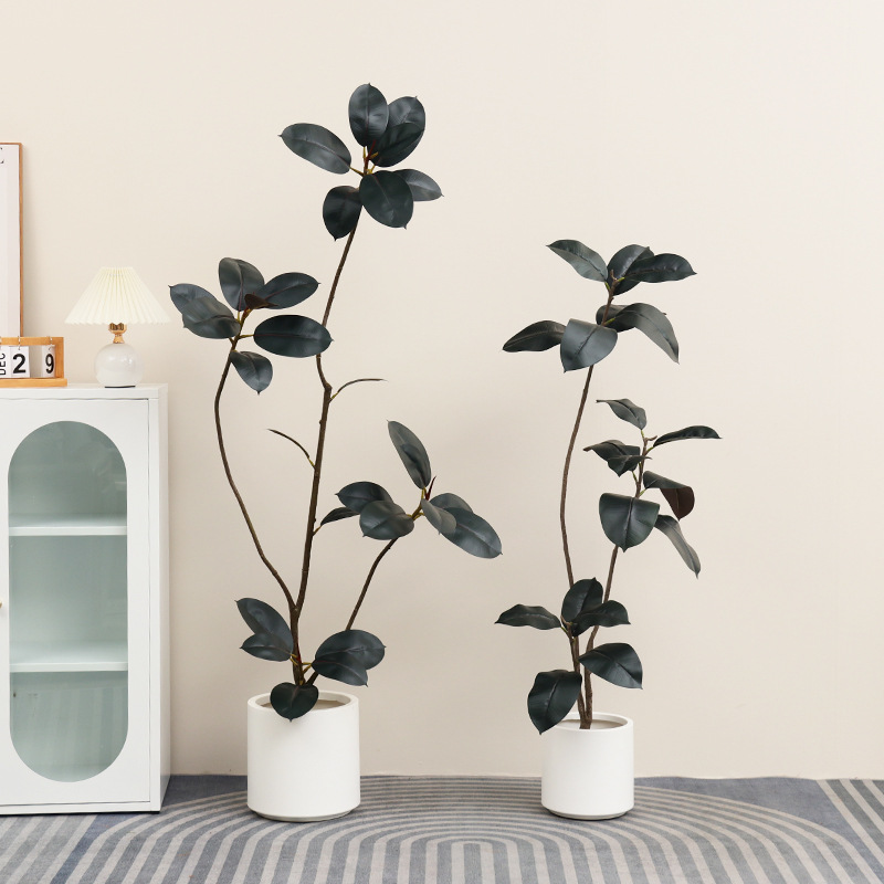 Künstliche Kunststoff-Topfpfla – Rubber Plant Ficus Bewertung und Preis