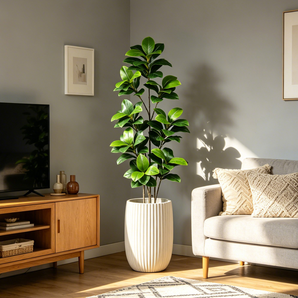 74-140 cm großer künstlicher B – Rubber Plant Ficus Bewertung und Preis